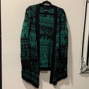 Long Slytherin Cardigan